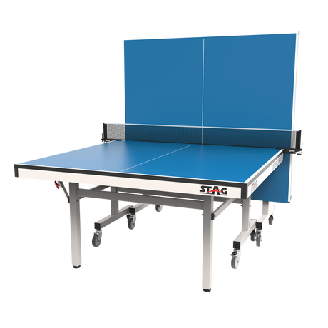 STAG GLOBAL Americas 16 Table Tennis Table 25mm Top (ITTF-Approved) Table with 2 TT Rackets, 6 Balls, 1 Table Cover & Clamp Net