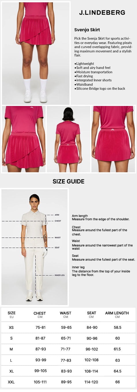 J Lindeberg Women’s Svenja Skirt - Vivacious