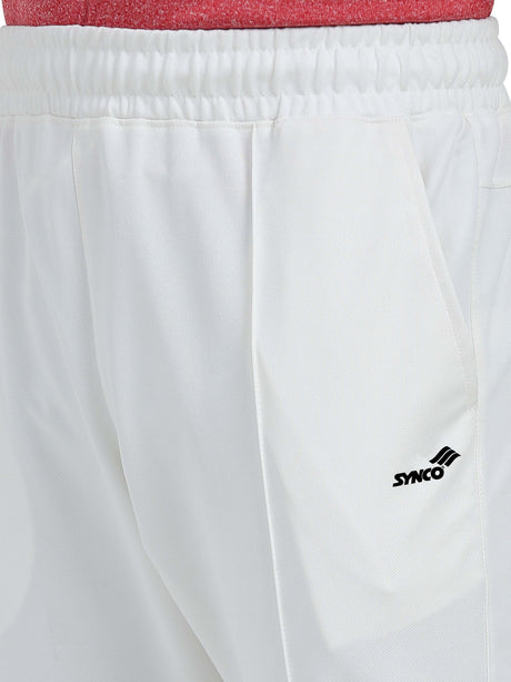 Synco Aeris Performance Trackpant for Men (White) - Ideal for Activewear, Running, Gymwear