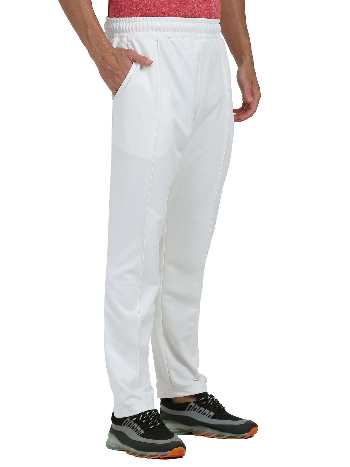 Synco Aeris Performance Trackpant for Men (White) - Ideal for Activewear, Running, Gymwear