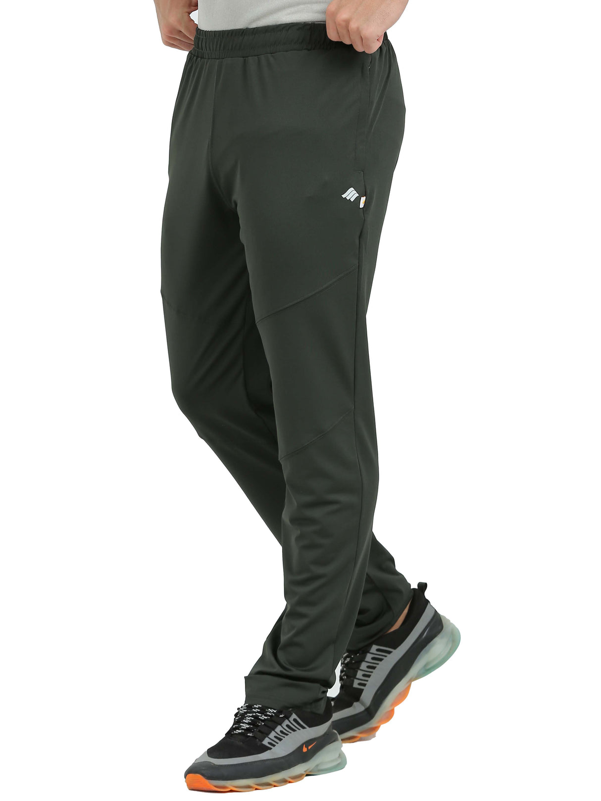 Synco AeroMove Trackpant for Men (Olive Green) - Ideal for Activewear, Running, Gymwear