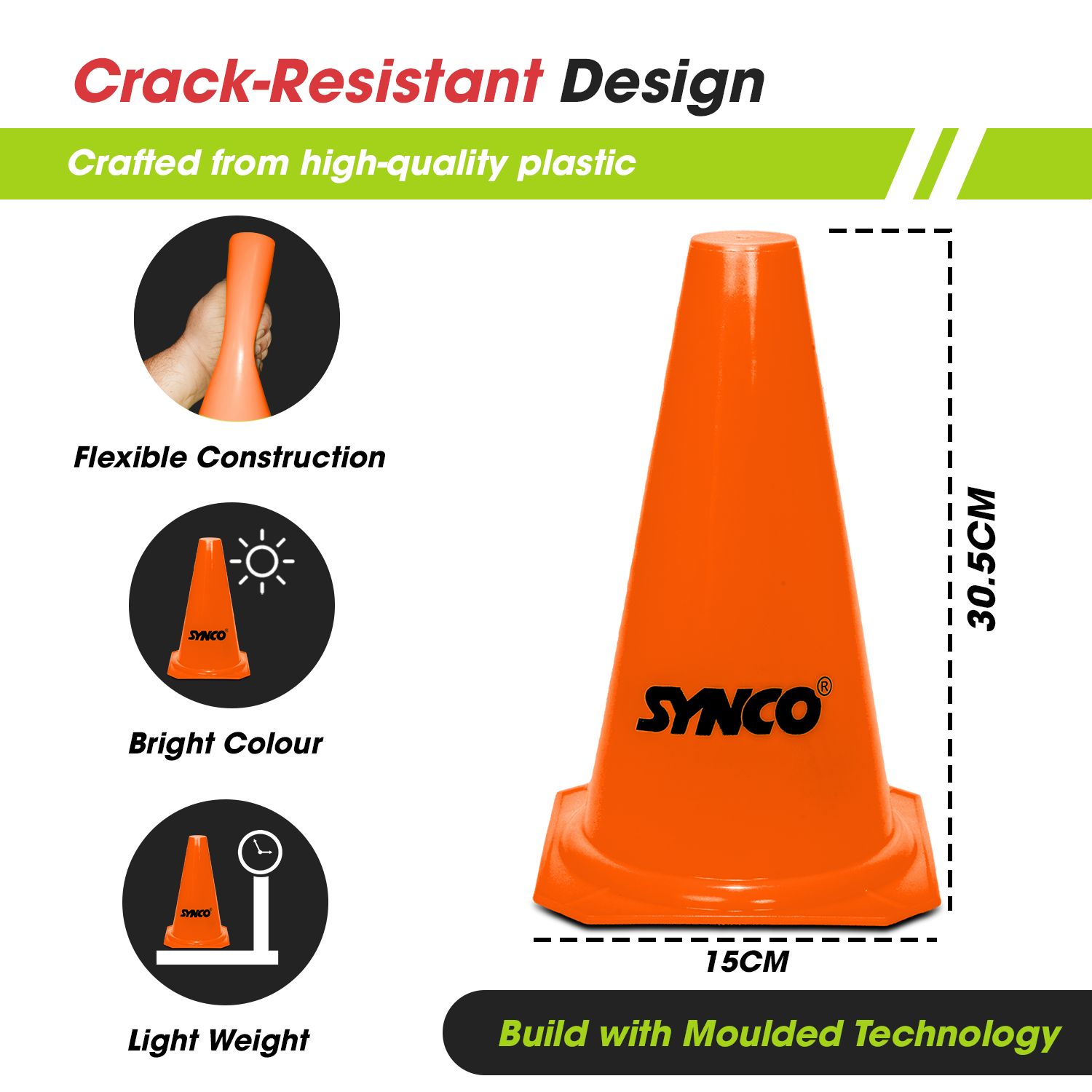 Synco Agility Traffic Cones (9 inch /12 inch)