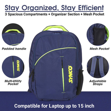 Synco Amigo Backpack - Casual backpack (M) Blue