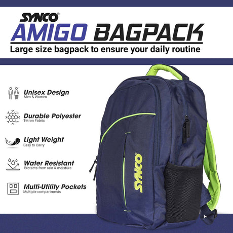 Synco Amigo Backpack - Casual backpack (M) Blue