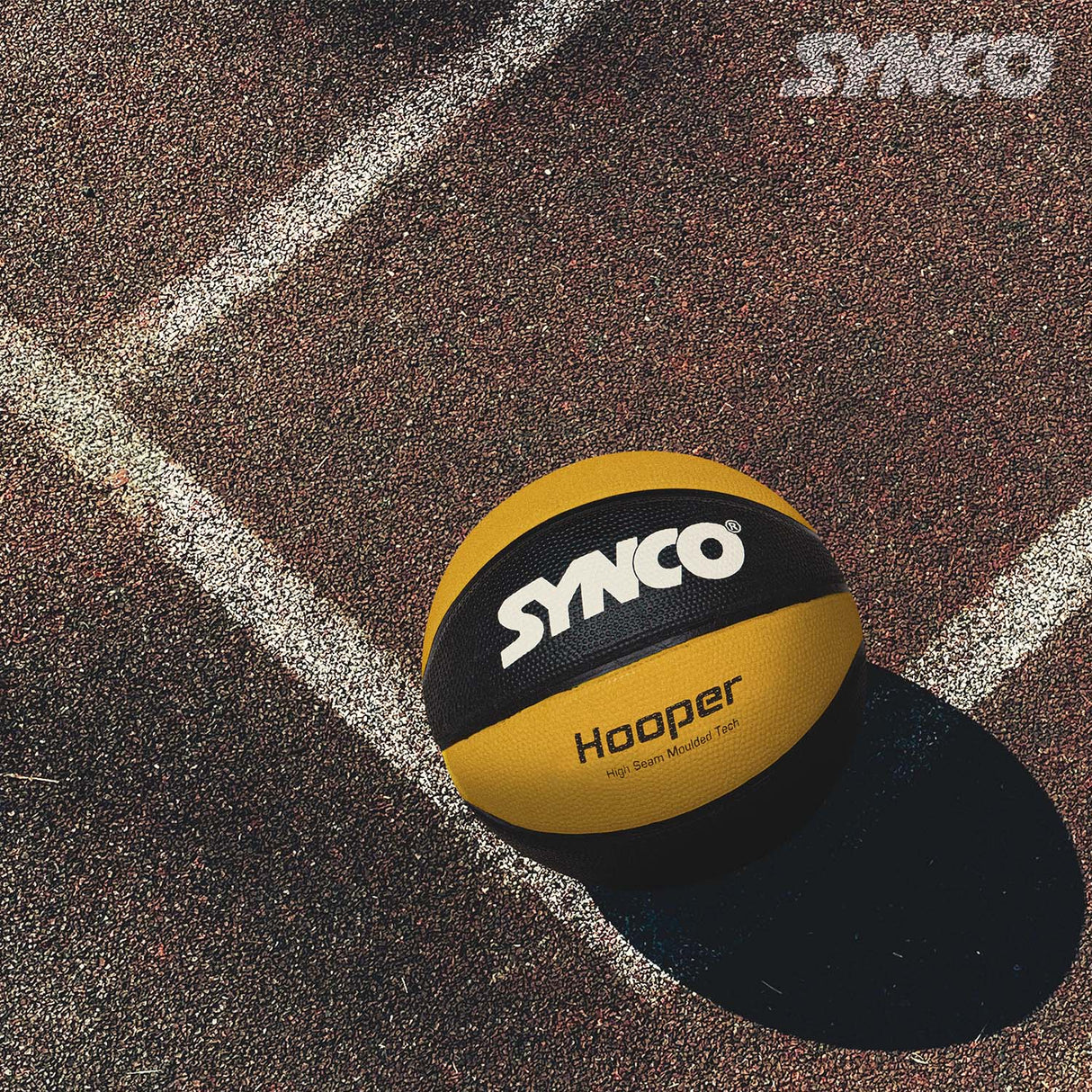 Synco Hooper Basketball (Size-5) Yellow-Black