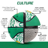 Synco Culture Basketball (Size-7) Green-White