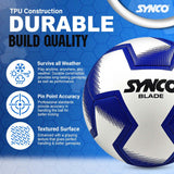 Synco Blade Hybrid Football TPU with Hydralock Tech (White)