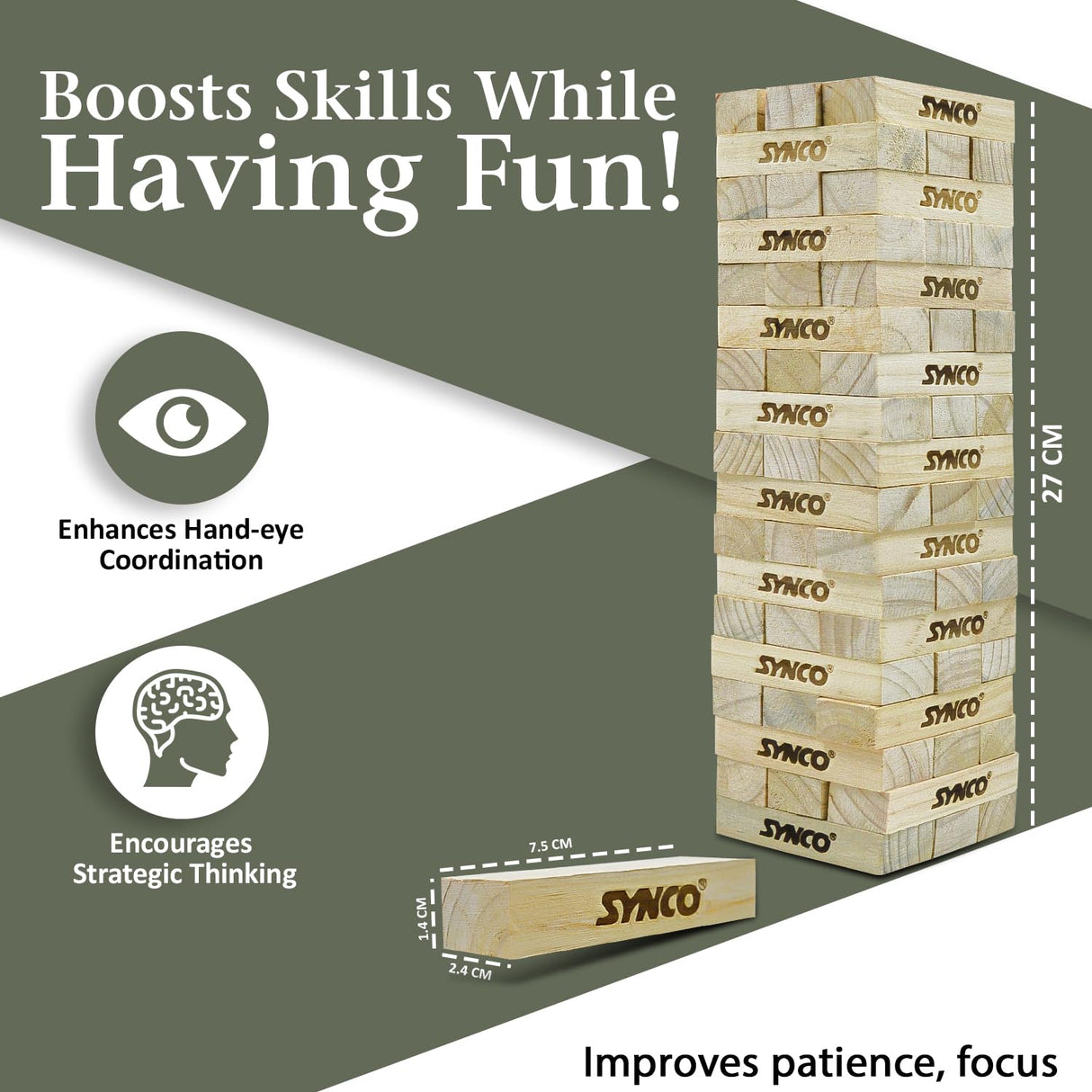 Synco Mini Tower Blocks Stacking Game