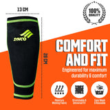 Synco Fusion Shin Guard with Sleeve Combo | Shin Guard for Football | Size- Medium