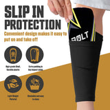 Synco Bolt Slipin Shin Guard Medium Size (Pack of 2)