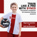 Synco Carbonite Football | PVC Machine Stitched | Training Football | Size 5