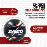 Synco Carbonite Football | PVC Machine Stitched | Training Football | Size 5