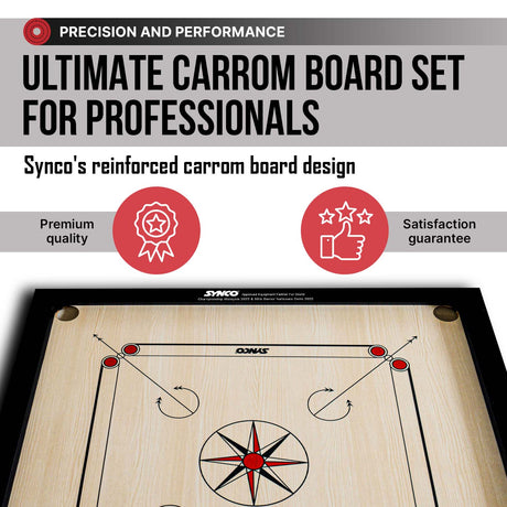 Synco 27 Inch Chakri Carrom Board for kids