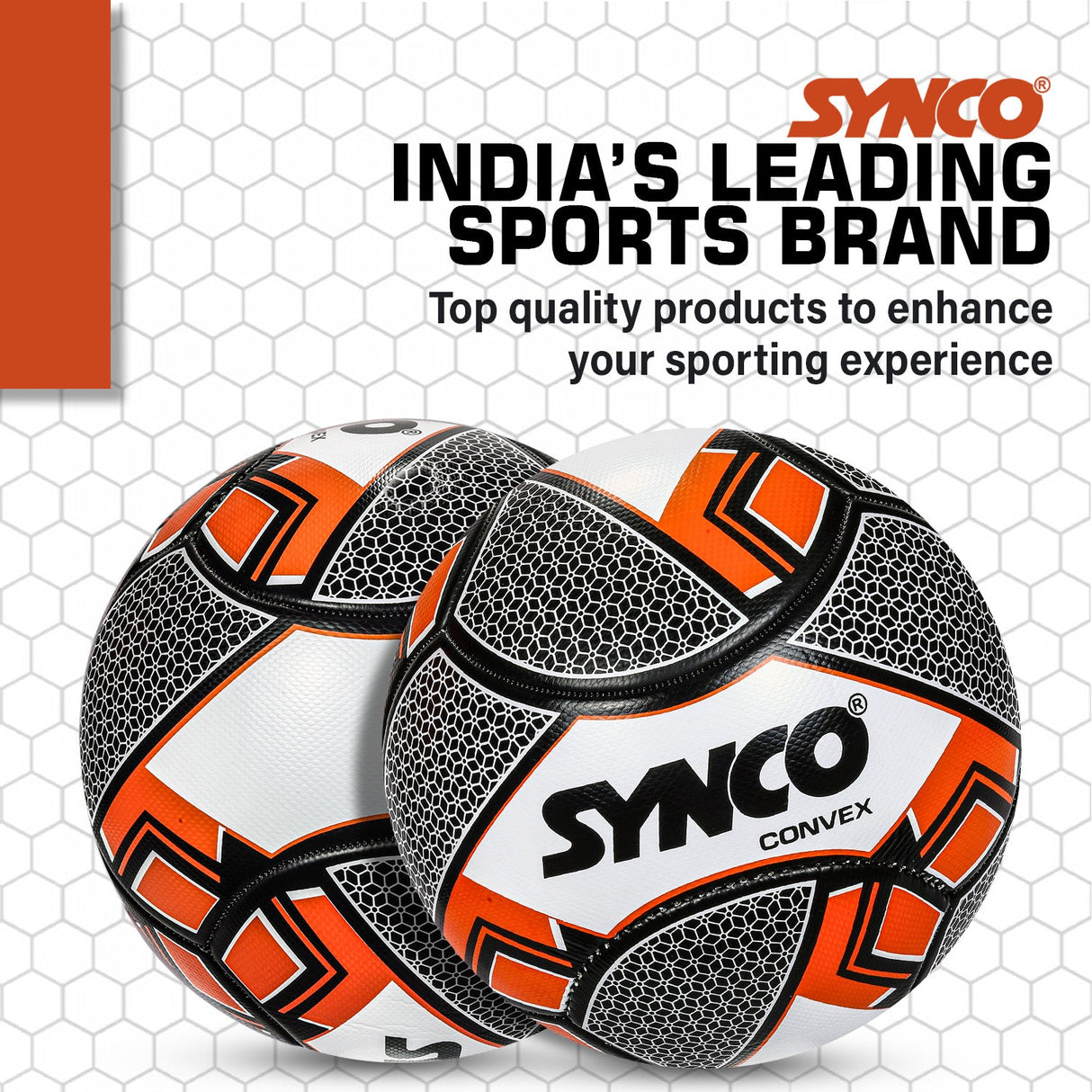 Synco Convex Football | Training Football | PVC Machine Stitched | Soccer Ball Size 5