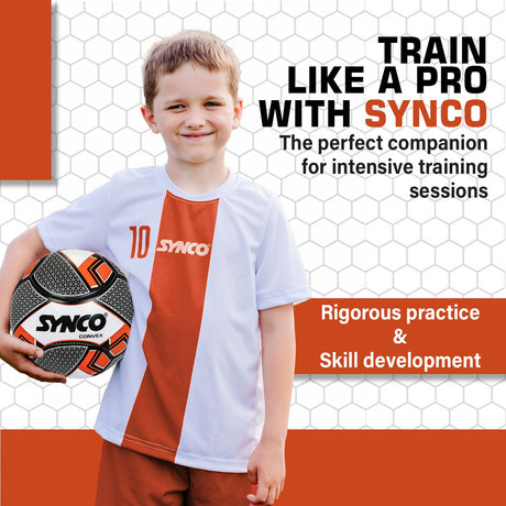 Synco Convex Football | Training Football | PVC Machine Stitched | Soccer Ball Size 5