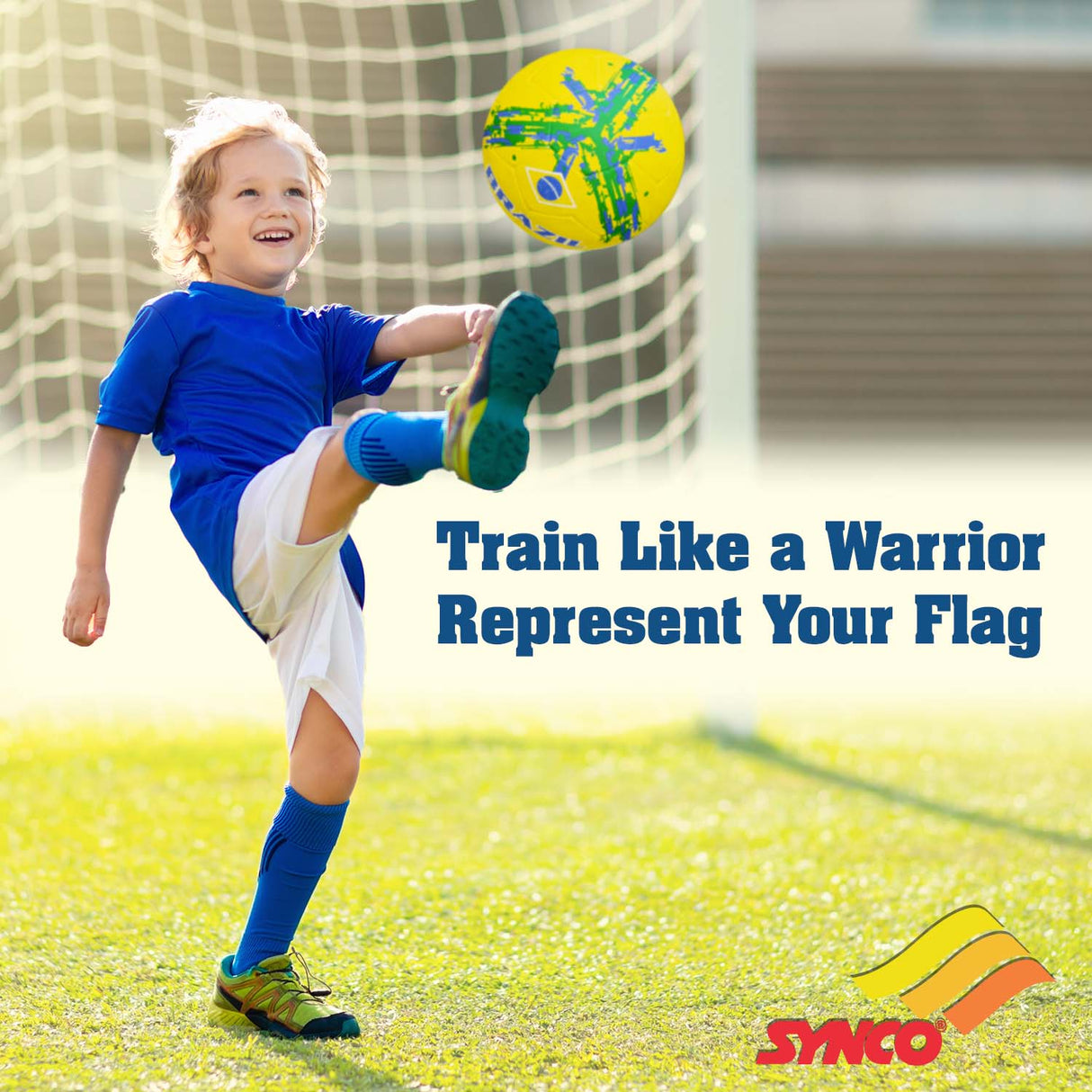 Synco Country Flag Football - Brazil (Size-5)
