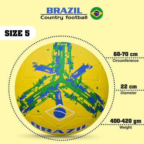 Synco Country Flag Football - Brazil (Size-5)