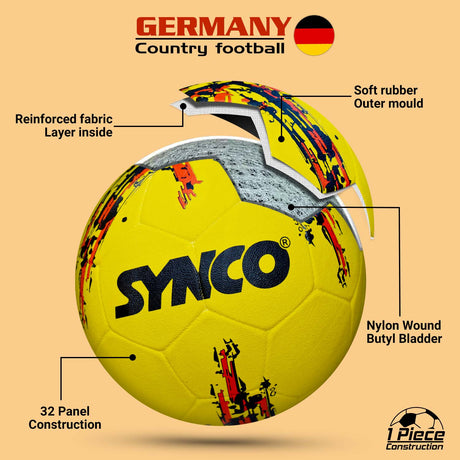 Synco Country Flag Football - Germany (Size-5)
