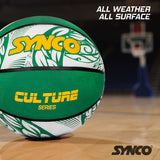 Synco Culture Basketball (Size-6) Green-white