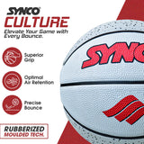 Synco Culture Basketball (Size-5) Grey-white