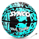 Synco Culture Series Men's Basketball (Size-7) Blue-Black