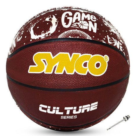 Synco Culture Basketball (Size-5) Brown-white