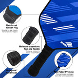 Synco Slash Carbon Fiber Pickleball Paddle (Blue) with Free Cover Bag