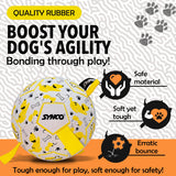 Synco Dog Football Graphic Yellow with Holding Loops
