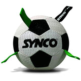 Synco Dog Football Black & White with Holding Loops | Dog Ball Size-3