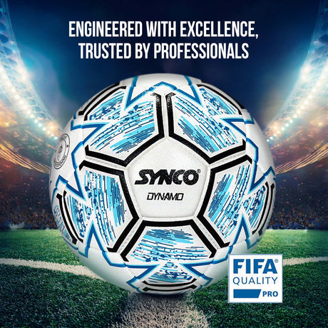Synco Dynamo Football | FIFA Quality Pro Certified | Professional Match Football | Water Resistant Size-5