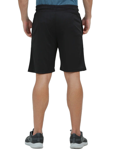 Synco Flex Active Sports Shorts for Men (Black)