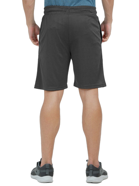 Synco Flex Active Sports Shorts for Men (Dark Grey)