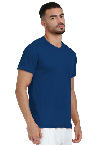 Synco Flo Fit Sports Tshirt For Men(Blue) -Sportswear & Activewear