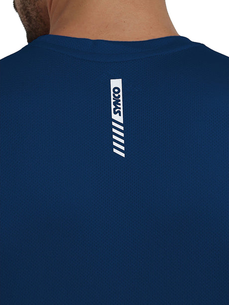 Synco Flo Fit Sports Tshirt For Men(Blue) -Sportswear & Activewear