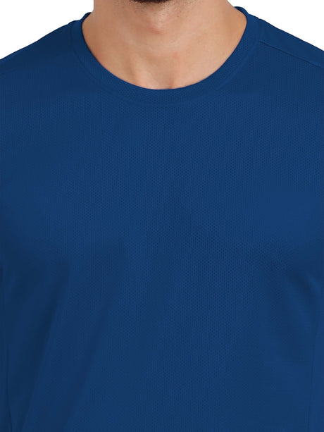 Synco Flo Fit Sports Tshirt For Men(Blue) -Sportswear & Activewear