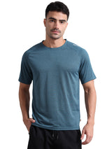 Synco Fusion Sports Tshirt for Men(Blue) -Ideal for Running,Gym