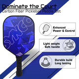 Synco Glory Carbon Fiber Pickleball Paddle | High Performance Pickleball Racket with Free Cover Bag