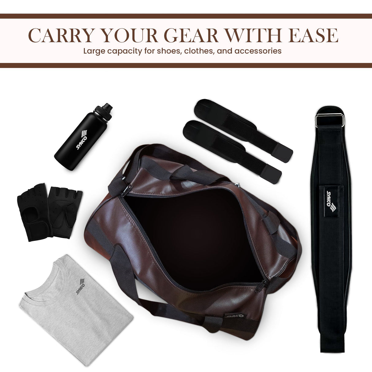 Synco Leather Gym bag