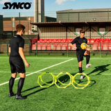 Synco Hex Hoop ring (Set of 6 ) Yellow