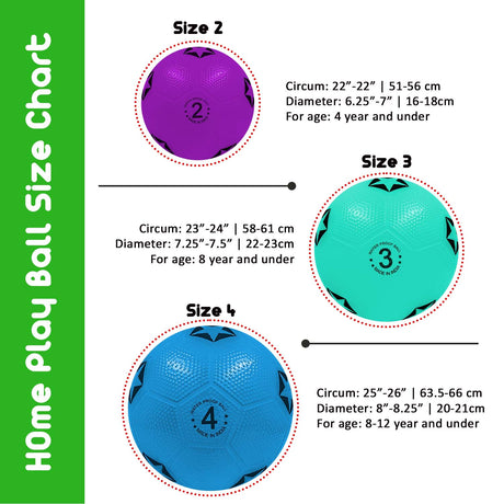 Synco Home Play Football for Kids | Beach Ball | Soft Toy Ball | Size- 3 (Pack of 2)