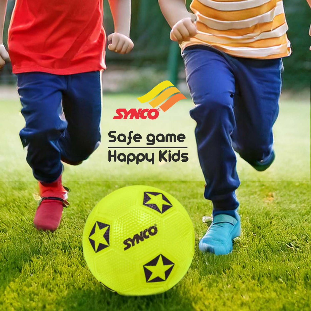Synco Home Play Football for Kids | Beach Ball | Soft Toy Ball | Size-2 (Pack of 2)