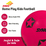 Synco Home Play Football for Kids | Beach Ball | Soft Toy Ball | Size- 4 (Pack of 2)