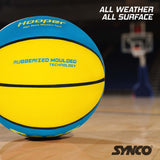 Synco Hooper Basketball (Size-5) Blue-Yellow