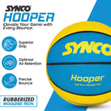 Synco Hooper series Men's Basketball (Size-7) Blue Yellow