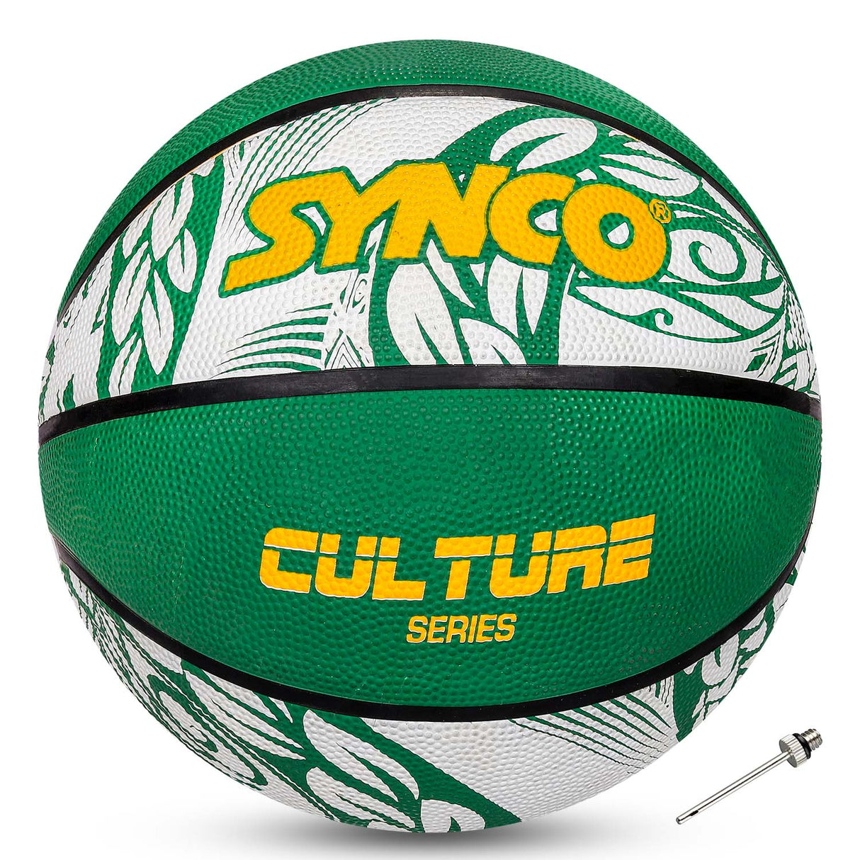 Synco Culture Basketball (Size-7) Green-White