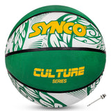 Synco Culture Basketball (Size-7) Green-White