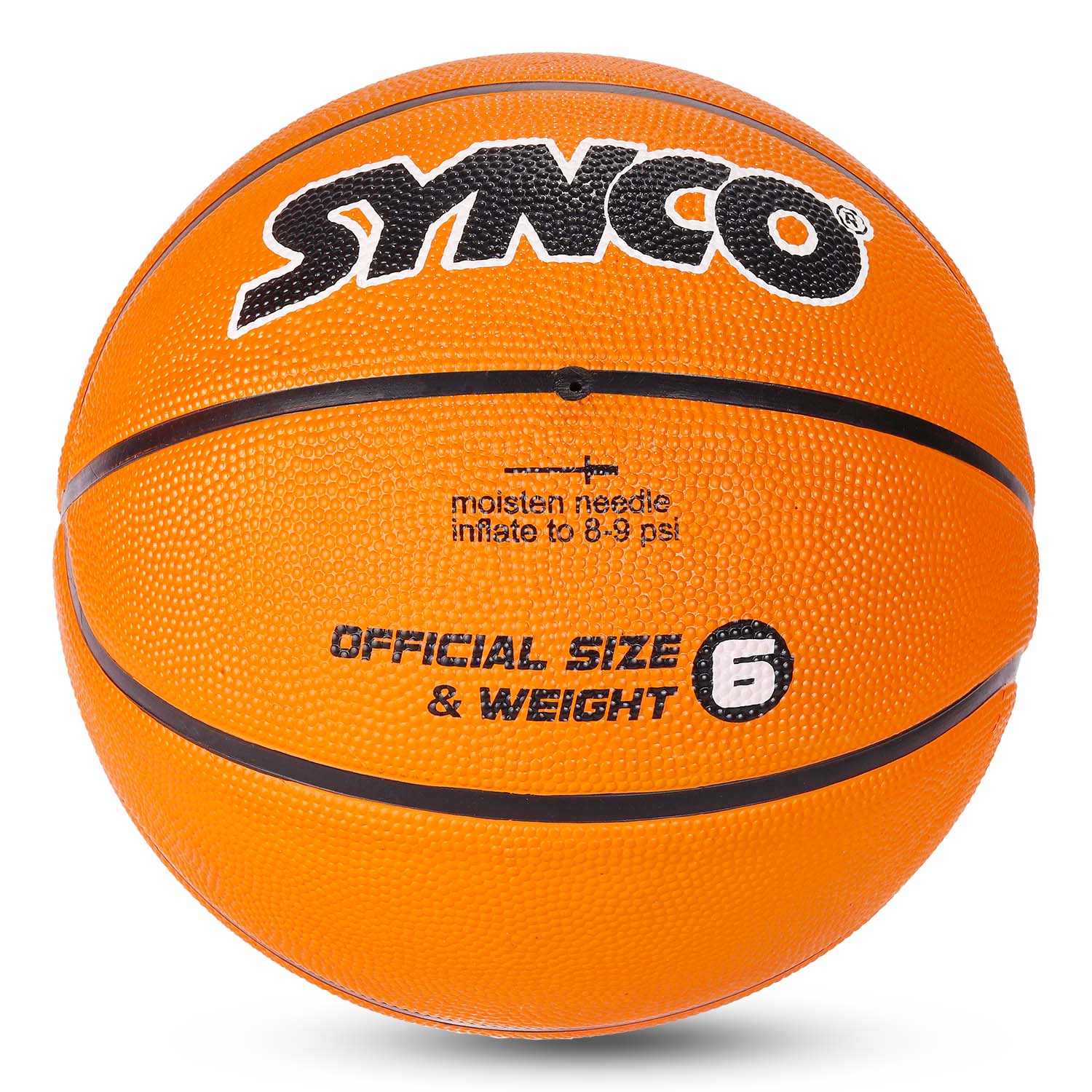 Synco Hooper Basketball (Size-6) Orange
