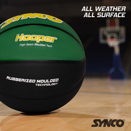 Synco Hooper Basketball (Size-6) Green-Black