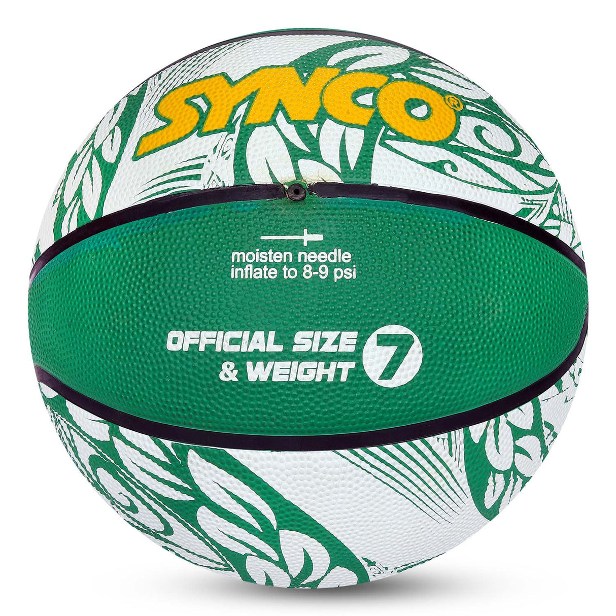 Synco Culture Basketball (Size-7) Green-White
