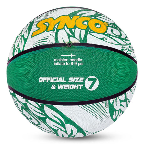 Synco Culture Basketball (Size-7) Green-White